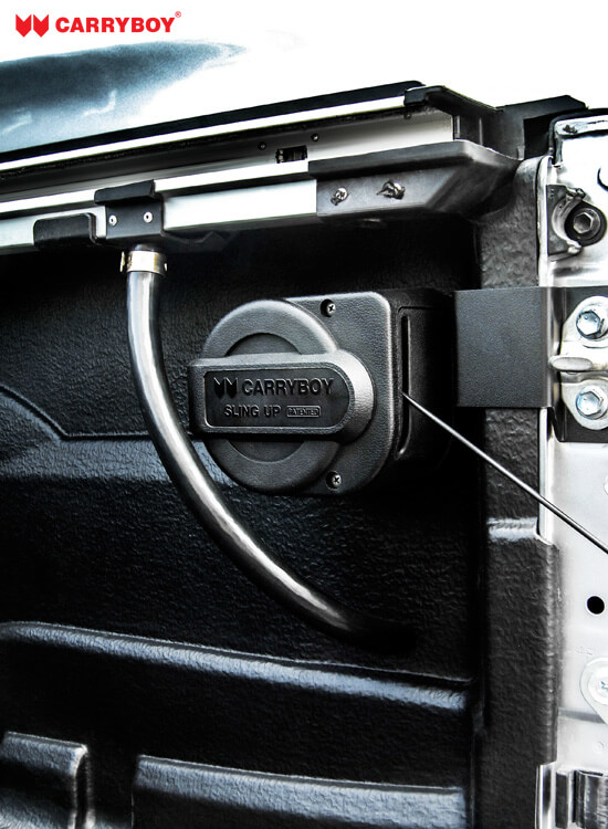CARRYBOY Heckklappendämpfer Nissan Navara NP300 stufenlos verstellbar